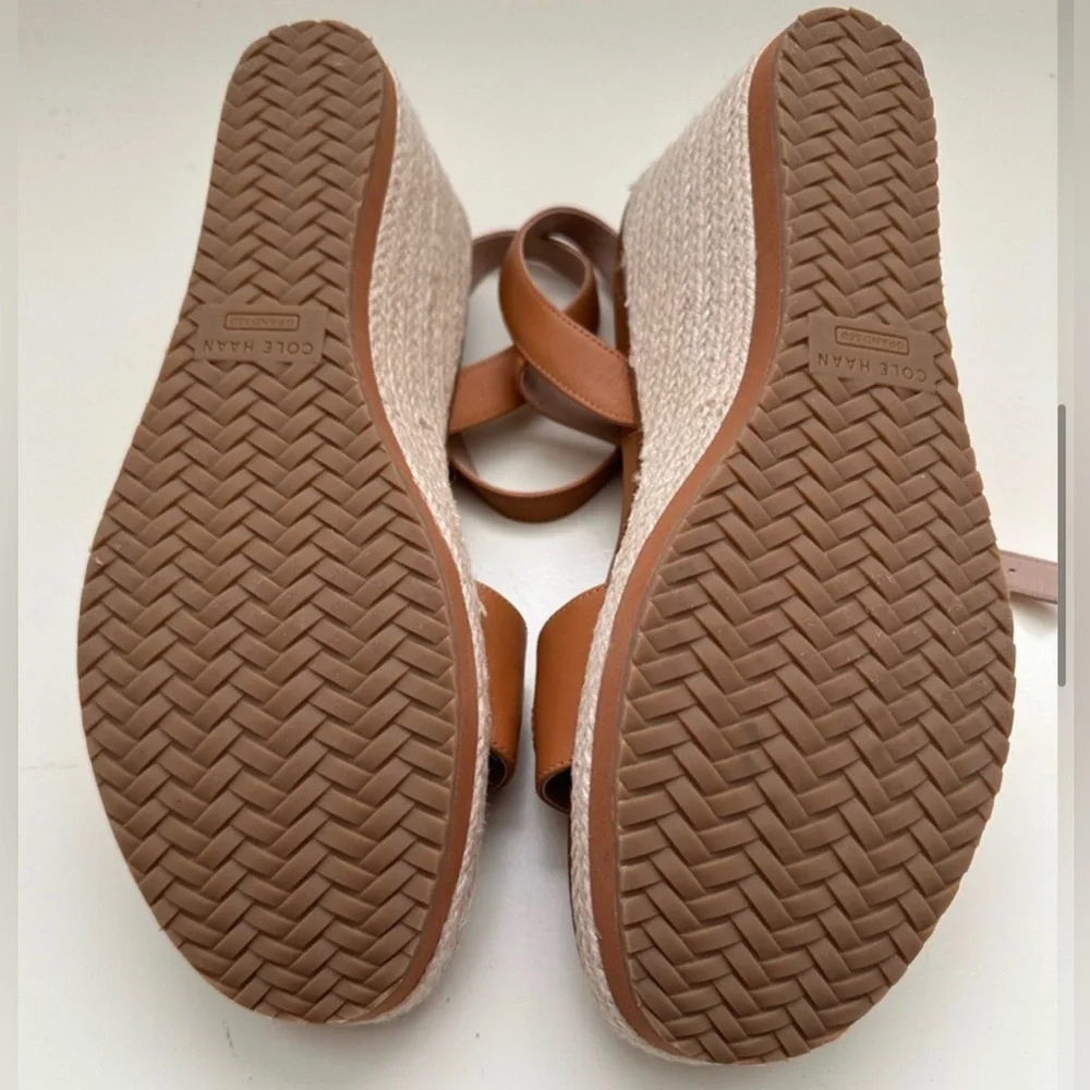 Cole Haan Cloudfeel Espadrille Link Wedge Sandal - Pecan 💞 - Picture 6 of 13